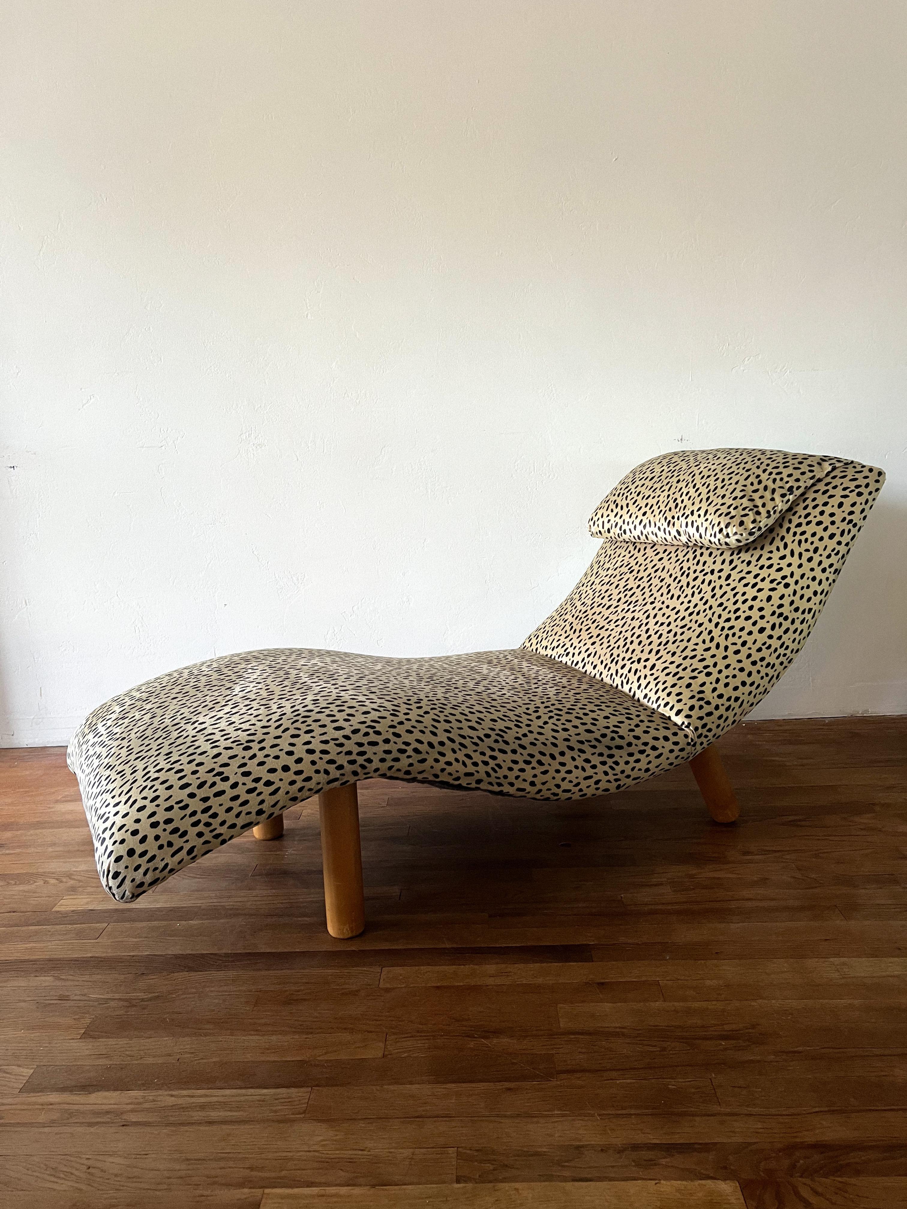 MCM Wave Chaise Attributed to Enricho Bartolini For Sale 2