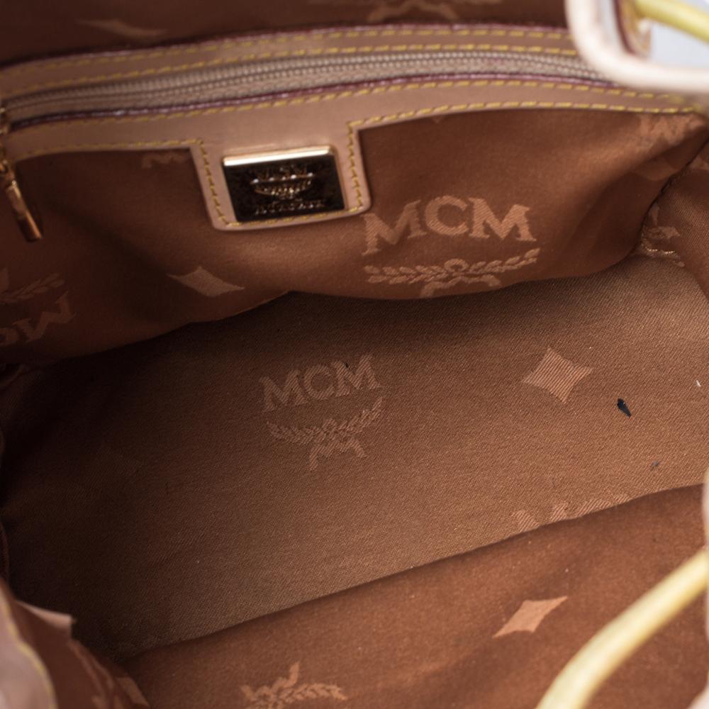mcm heritage drawstring bag