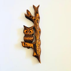 MCM Wood Owl Wall Hanging