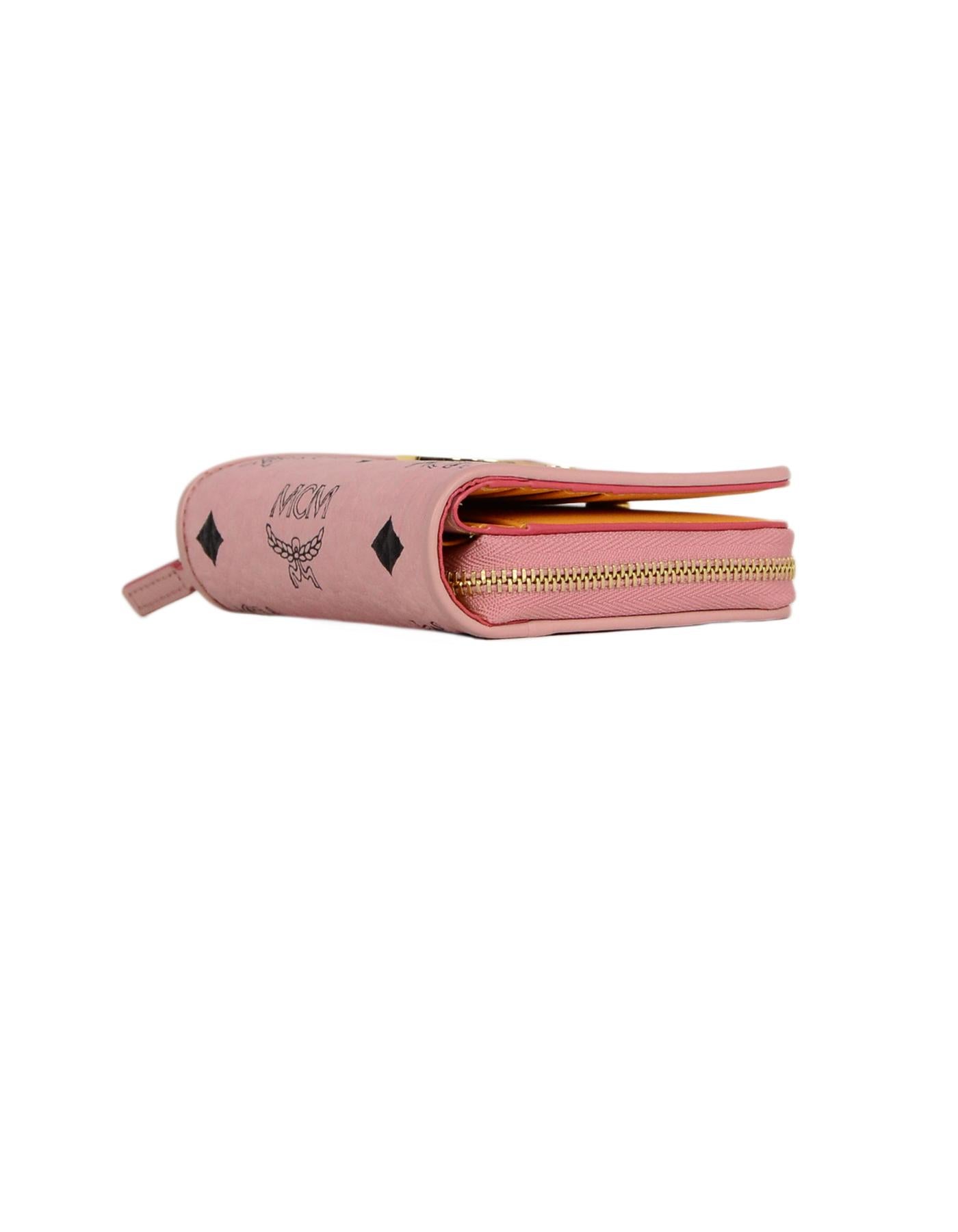 mcm card holder pink