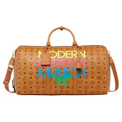 MCM X Honey Ottomar Weekender en Visetos 55.5cm / 21.7" - Cognac  NEW