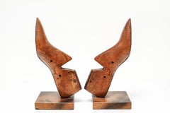 McNichol & Taylor Wood Shoe-Mold Bookends