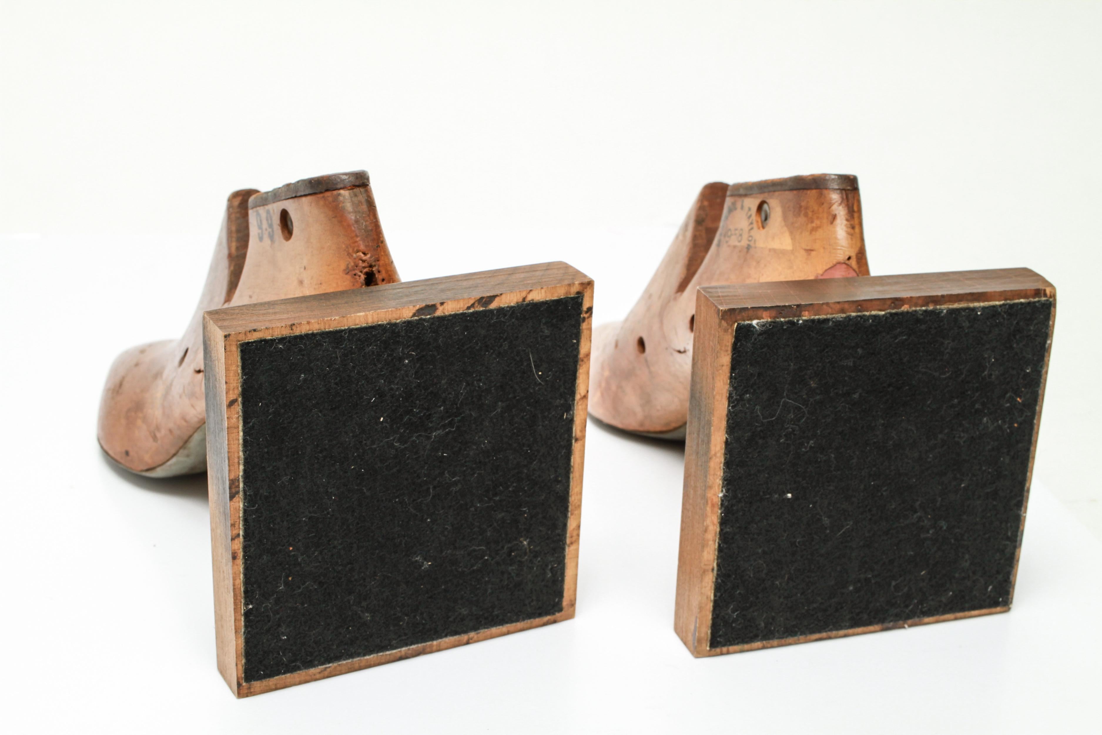 McNichol & Taylor Wood Shoe-Mold Bookends 2