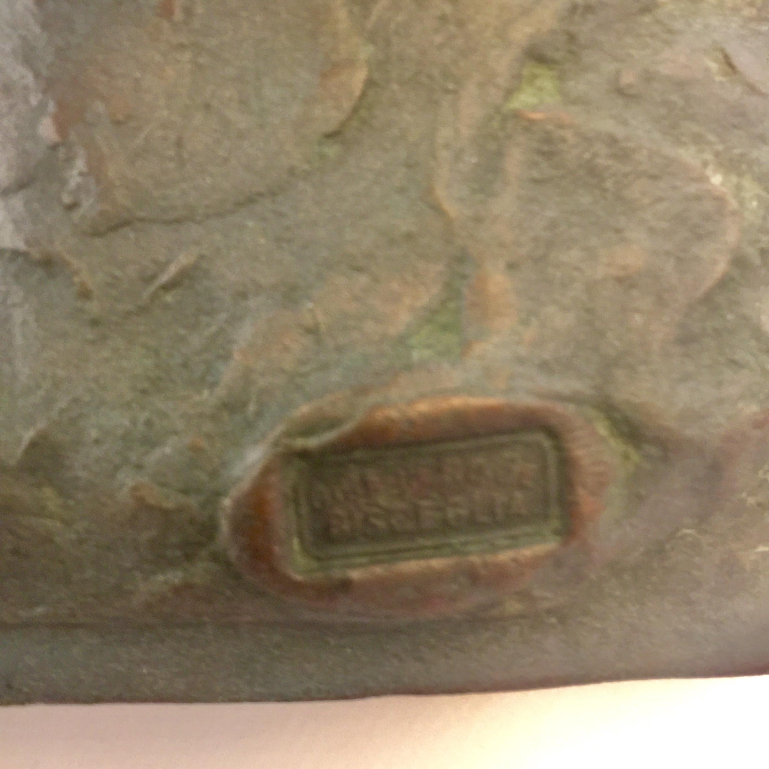 M.COURBIER 1943 France Big Sculpture in Bronze Bull In Excellent Condition For Sale In Rio de Janeiro, RJ