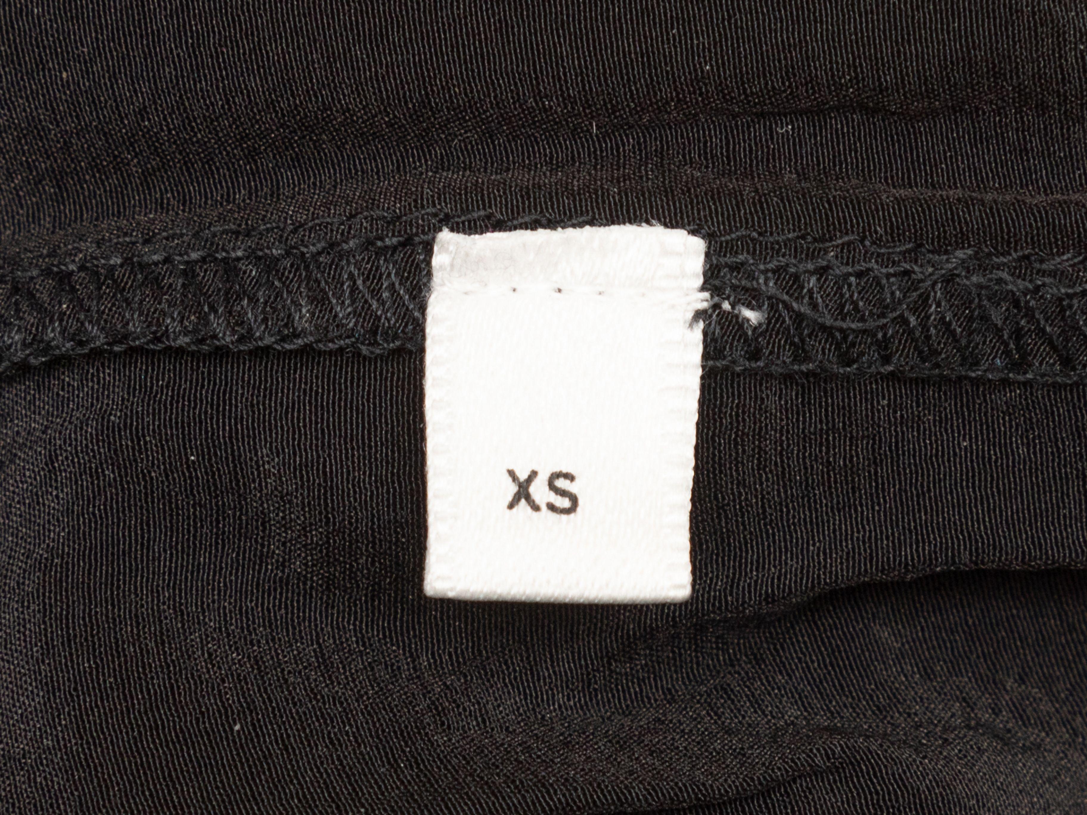 McQ Alexander McQueen Black Open Knit Mini Dress In Good Condition In New York, NY