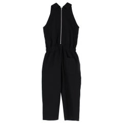 McQ Alexander McQueen cropped crepe jumpsuit SIZE M