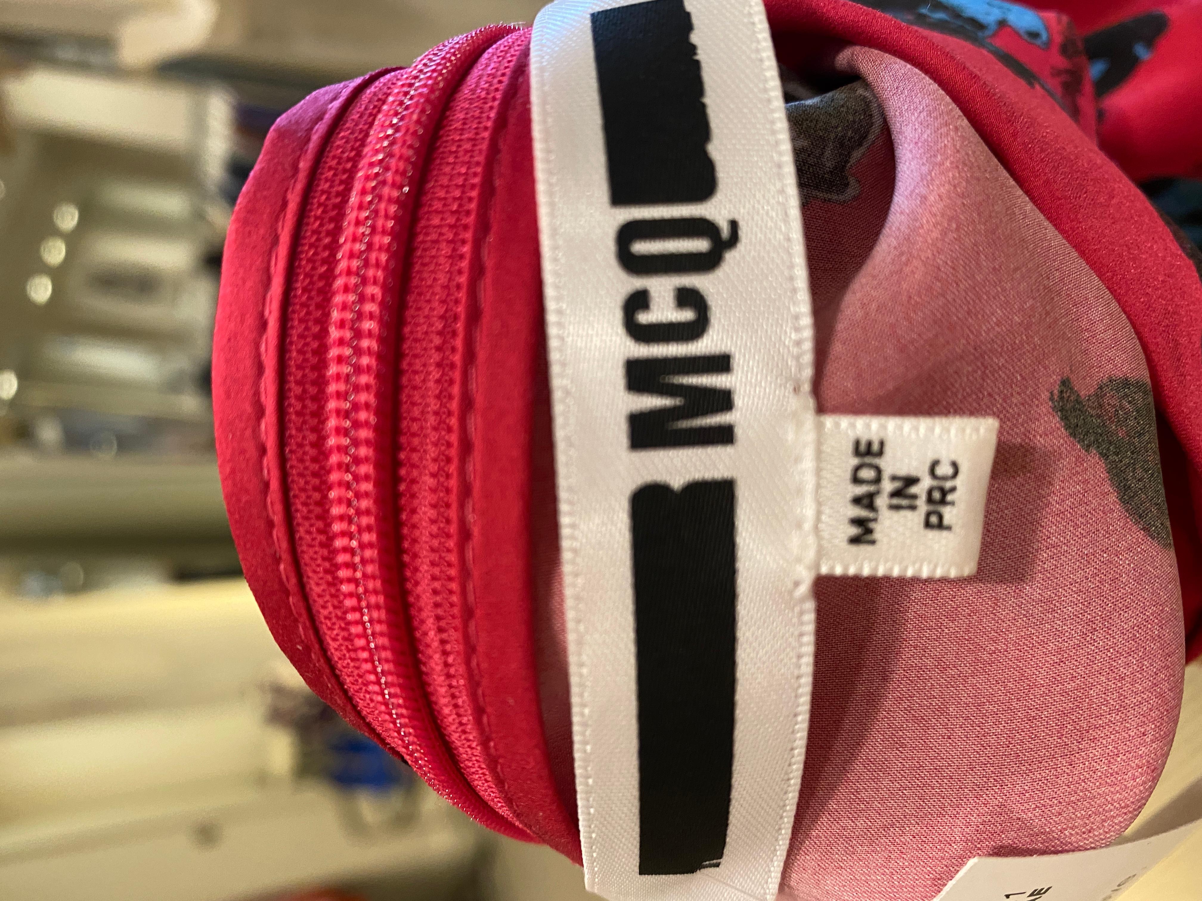 McQ Alexander McQueen Red Long Sleeve Floral Dress In Excellent Condition For Sale In Bridgehampton, NY