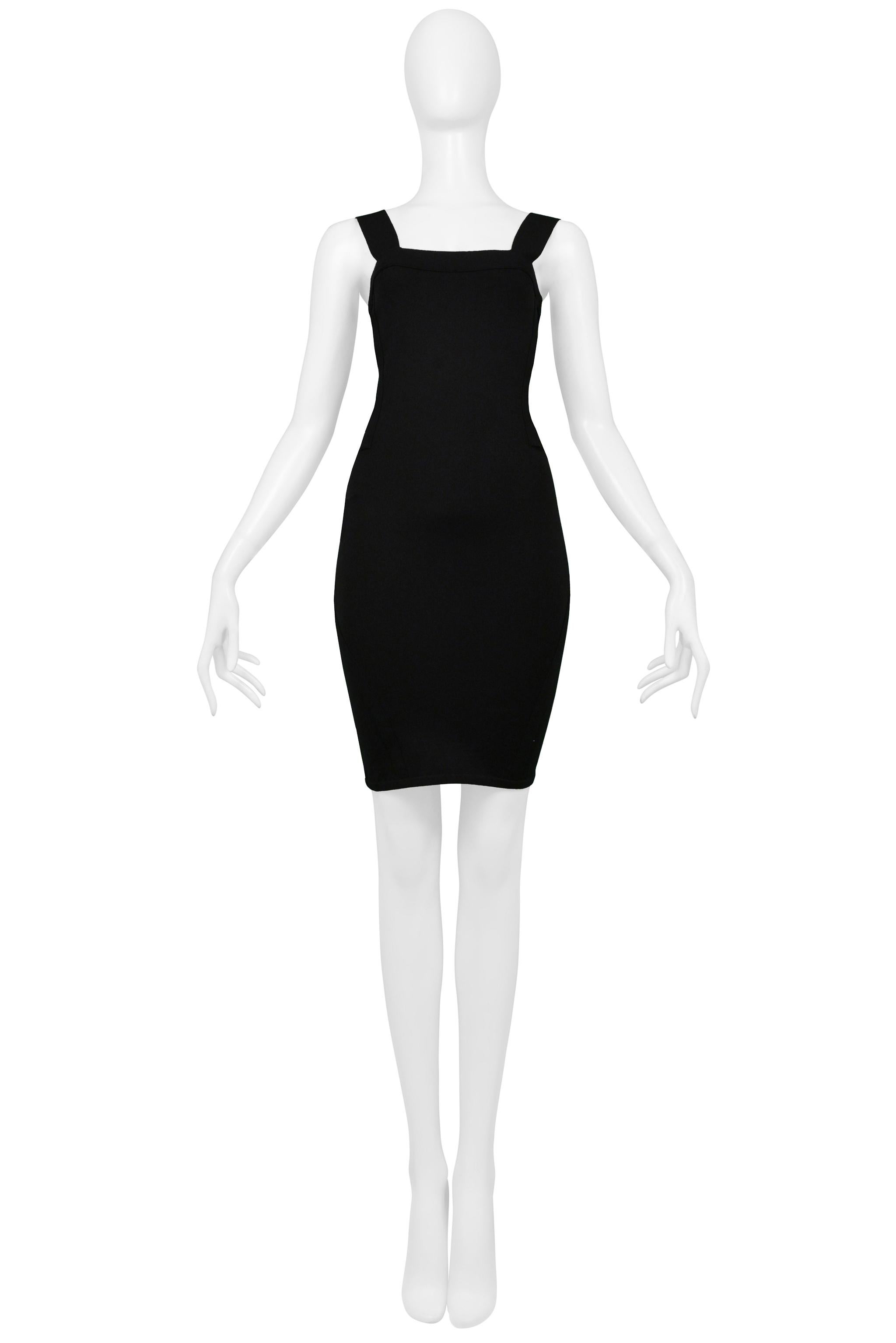 McQ By Alexander McQueen Black Cut Out Mini Dress In Excellent Condition In Los Angeles, CA