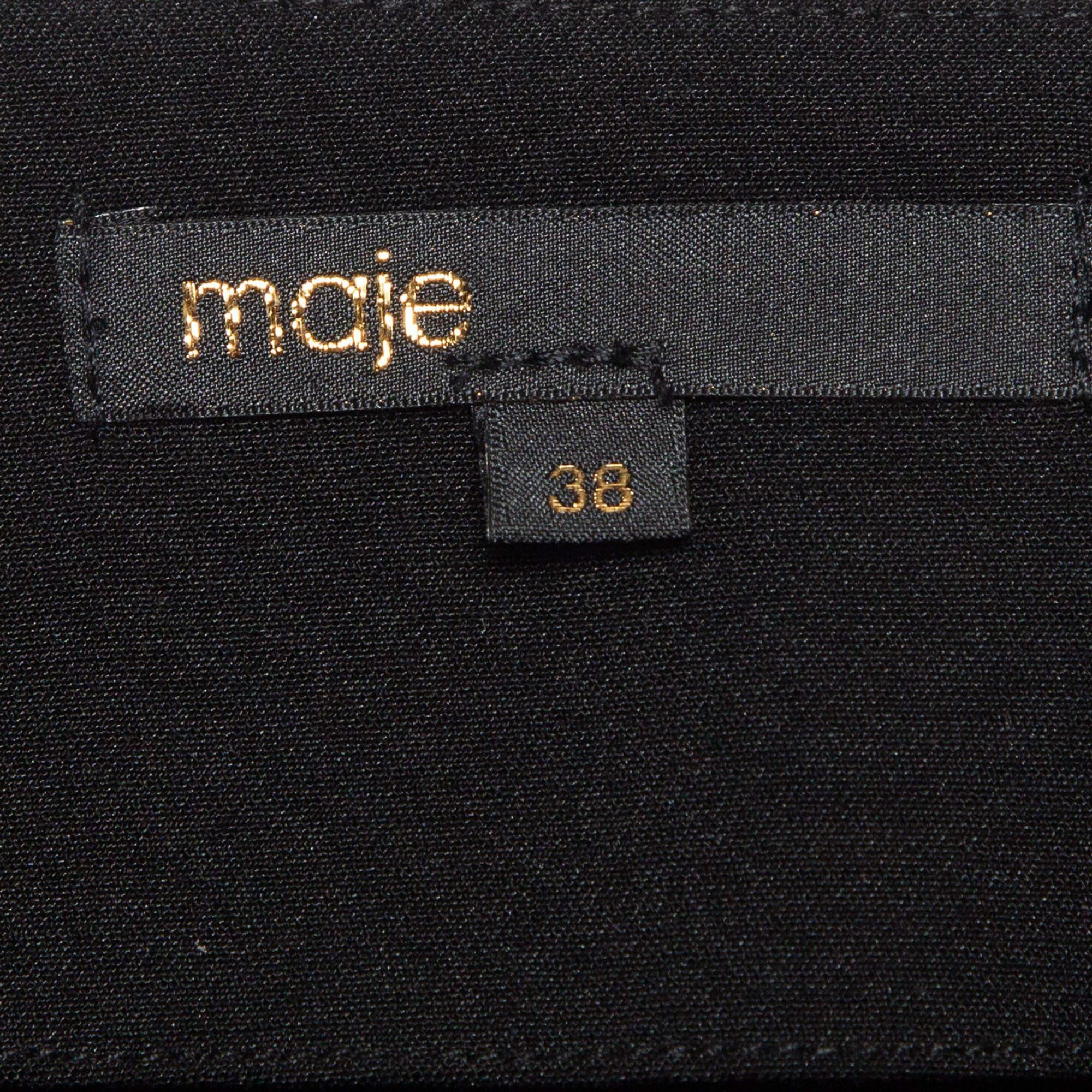 McQ by Alexander McQueen Schwarzer Midirock aus bedrucktem Jersey mit Bleistift M im Angebot 1
