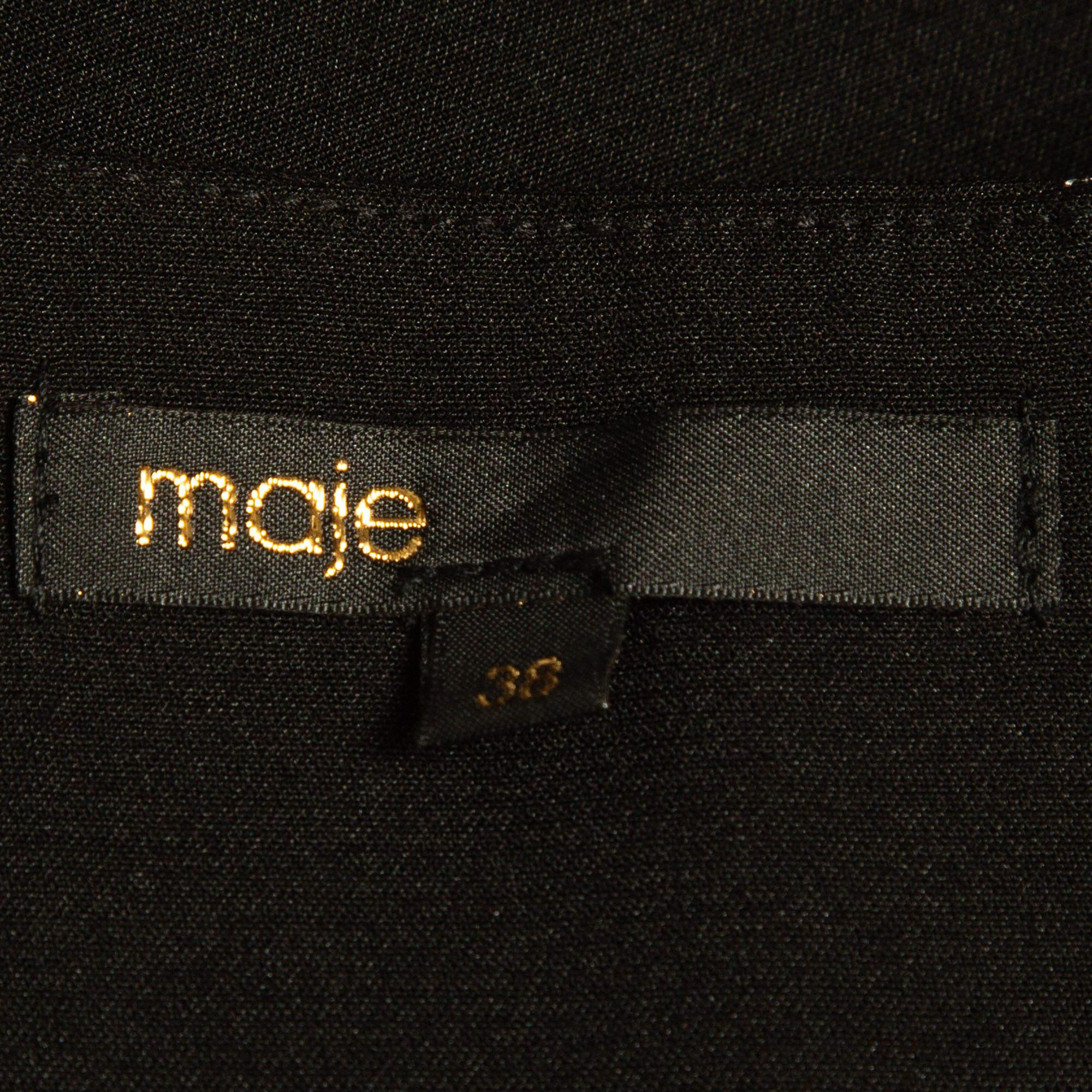 McQ by Alexander McQueen Schwarzer Midirock aus bedrucktem Jersey mit Bleistift M im Angebot 2