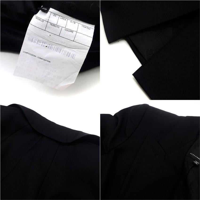 McQ by Alexander McQueen Black Tuxedo Blazer IT 38 / US 0-2 4