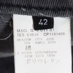 McQ by Alexander McQueen Grey Denim Back Cutout Detail Shorts M