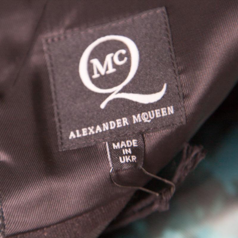 Women's McQ by Alexander McQueen Haze Print Cutout Back Detail Sleeveless Dress S