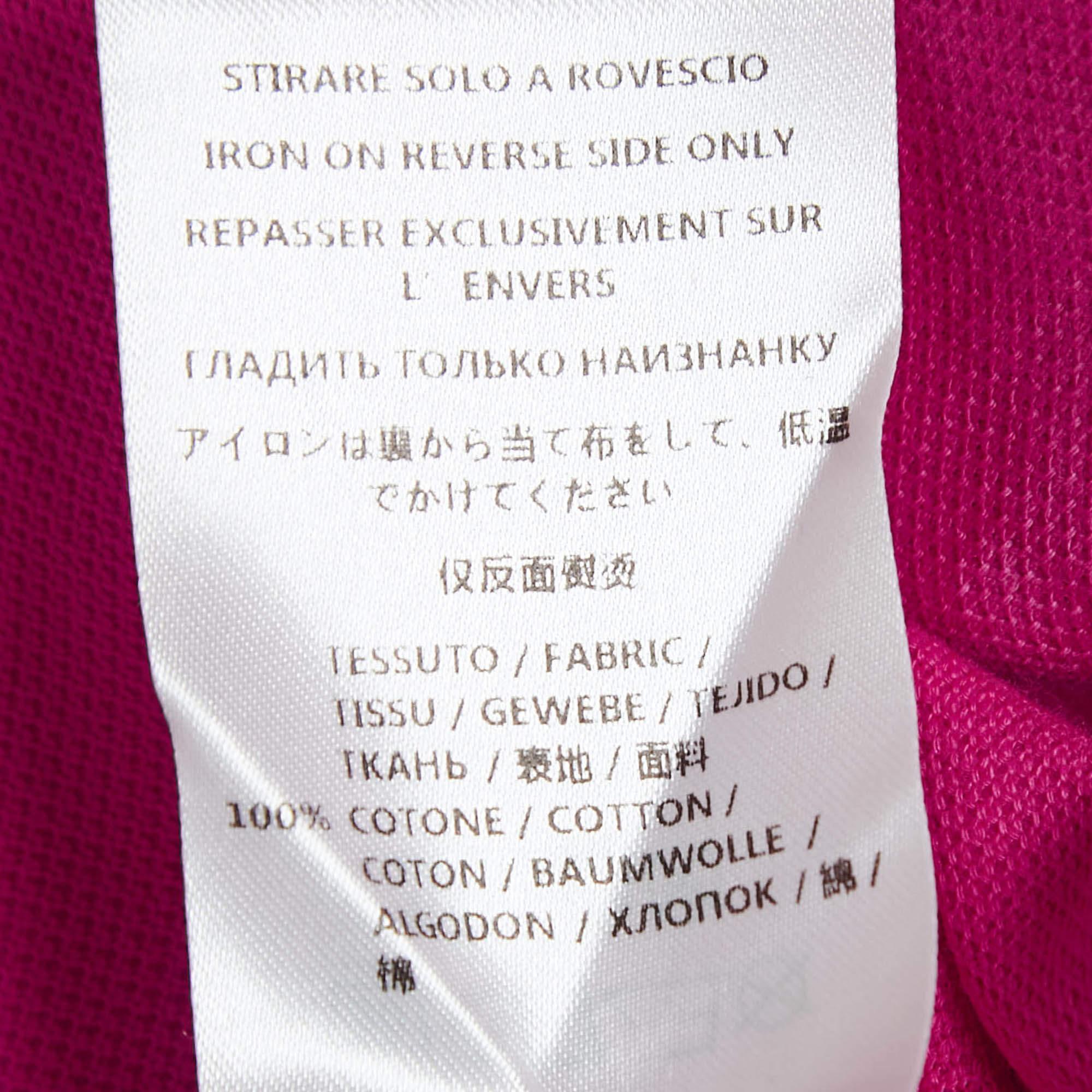 McQ by Alexander McQueen Pink Cotton Pique Polo T-Shirt L 2
