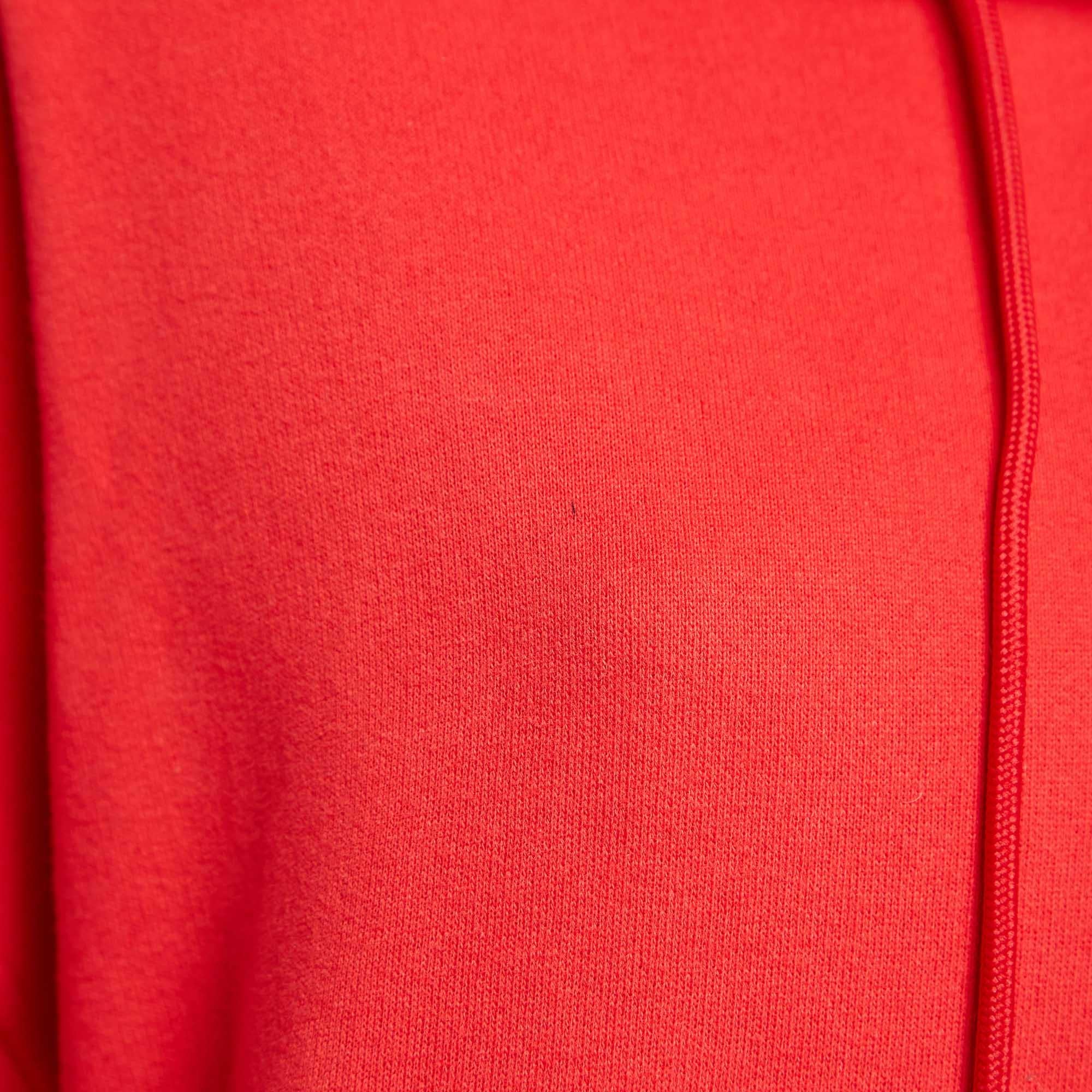 McQ Alexander McQueen Red Patchwork Giacca con cappuccio oversize M. I. In condizioni buone in vendita a Dubai, Al Qouz 2
