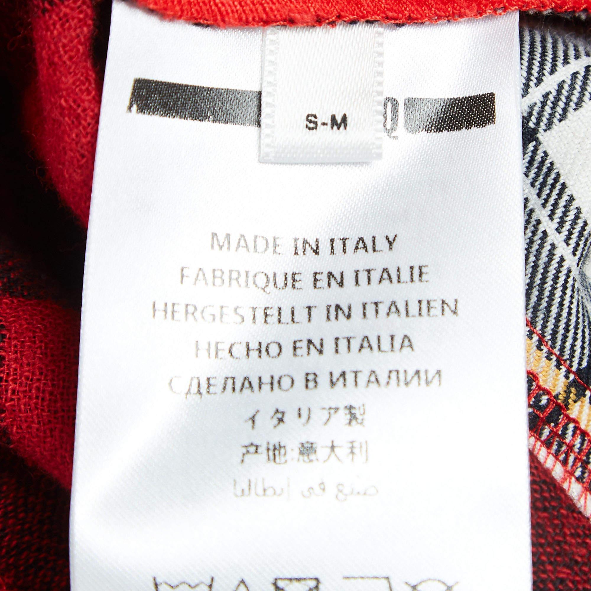 McQ Alexander McQueen Red Patchwork Giacca con cappuccio oversize M. I. in vendita 2