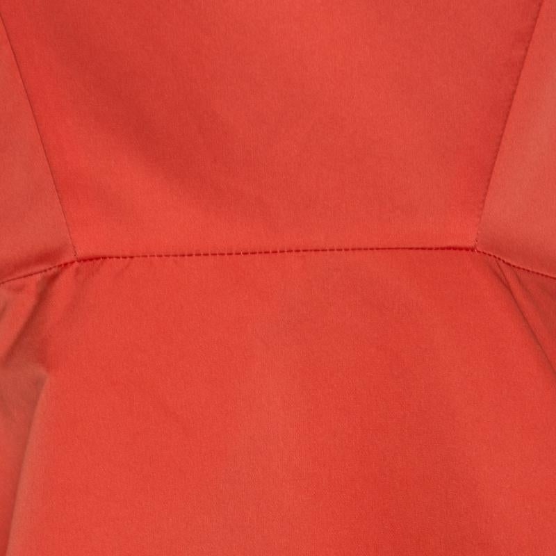 McQ by Alexander McQueen Red Sleeveless Volume Tank Dress M In New Condition In Dubai, Al Qouz 2