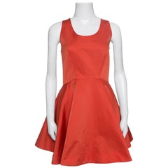 McQ by Alexander McQueen Red Sleeveless Volume Tank Dress M