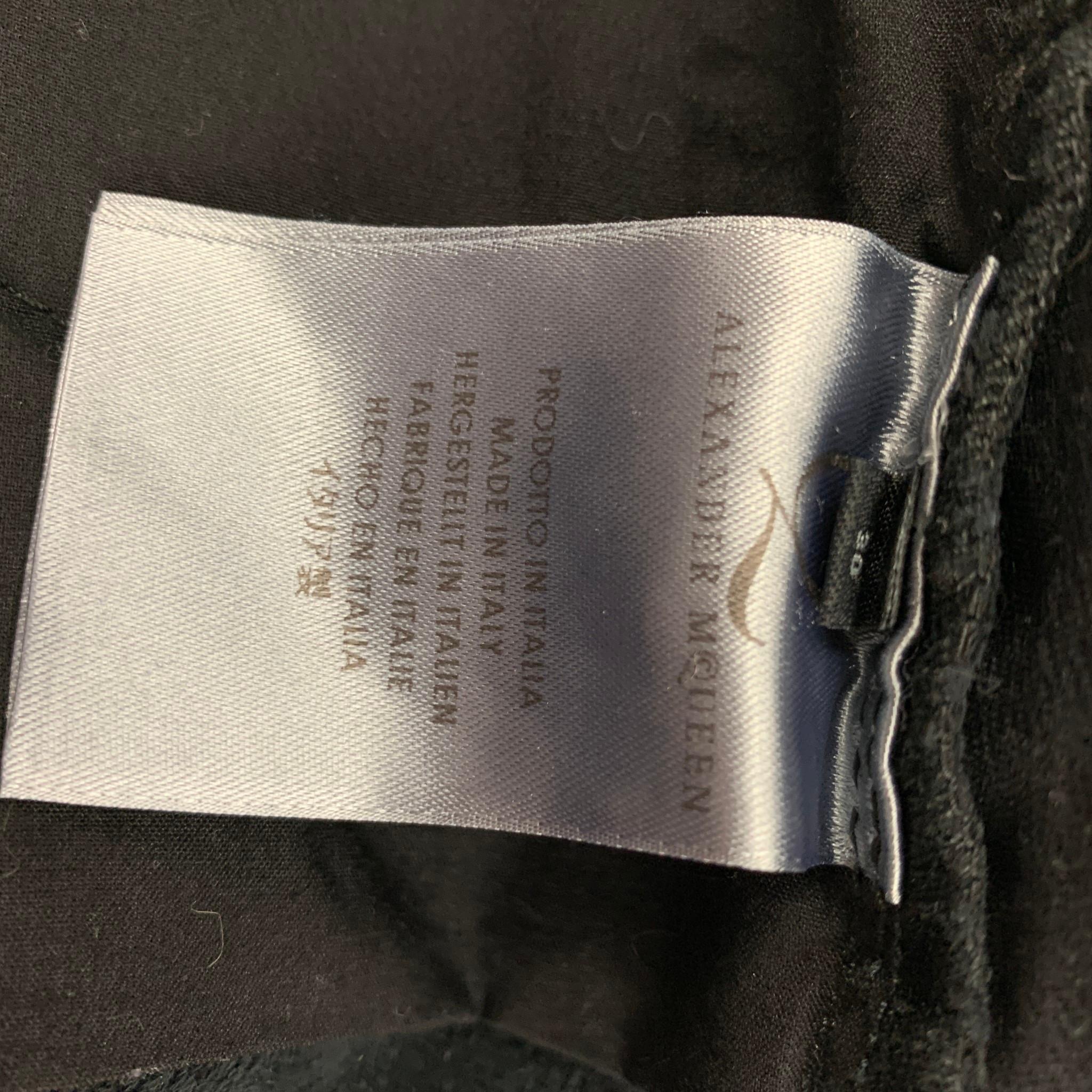 MCQ by ALEXANDER MCQUEEN Size 30 Black Mix Fabric Slim Jeans In New Condition In San Francisco, CA