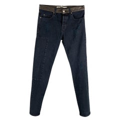 Jeans in cotone effetto consumato blu navy MCQ di ALEXANDER MCQUEEN, taglia 32