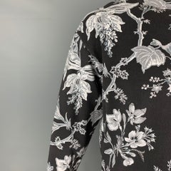 MCQ by ALEXANDER MCQUEEN Size M Black White Print Cotton Crew-Neck Pullover