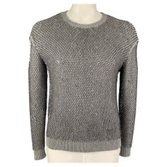 MCQ by ALEXANDER MCQUEEN Size S Grey Sequined Wool Crew-Neck Pullover