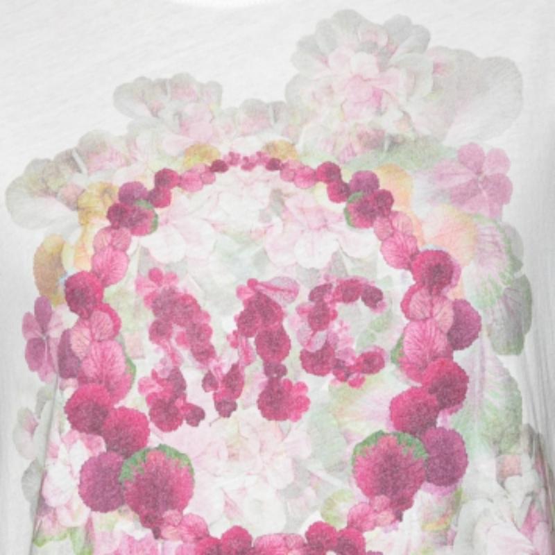 McQ by Alexander McQueen White Cotton Floral Print Top M For Sale 4