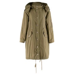 McQ Khaki Convertible Trench Coat Size US 0-2