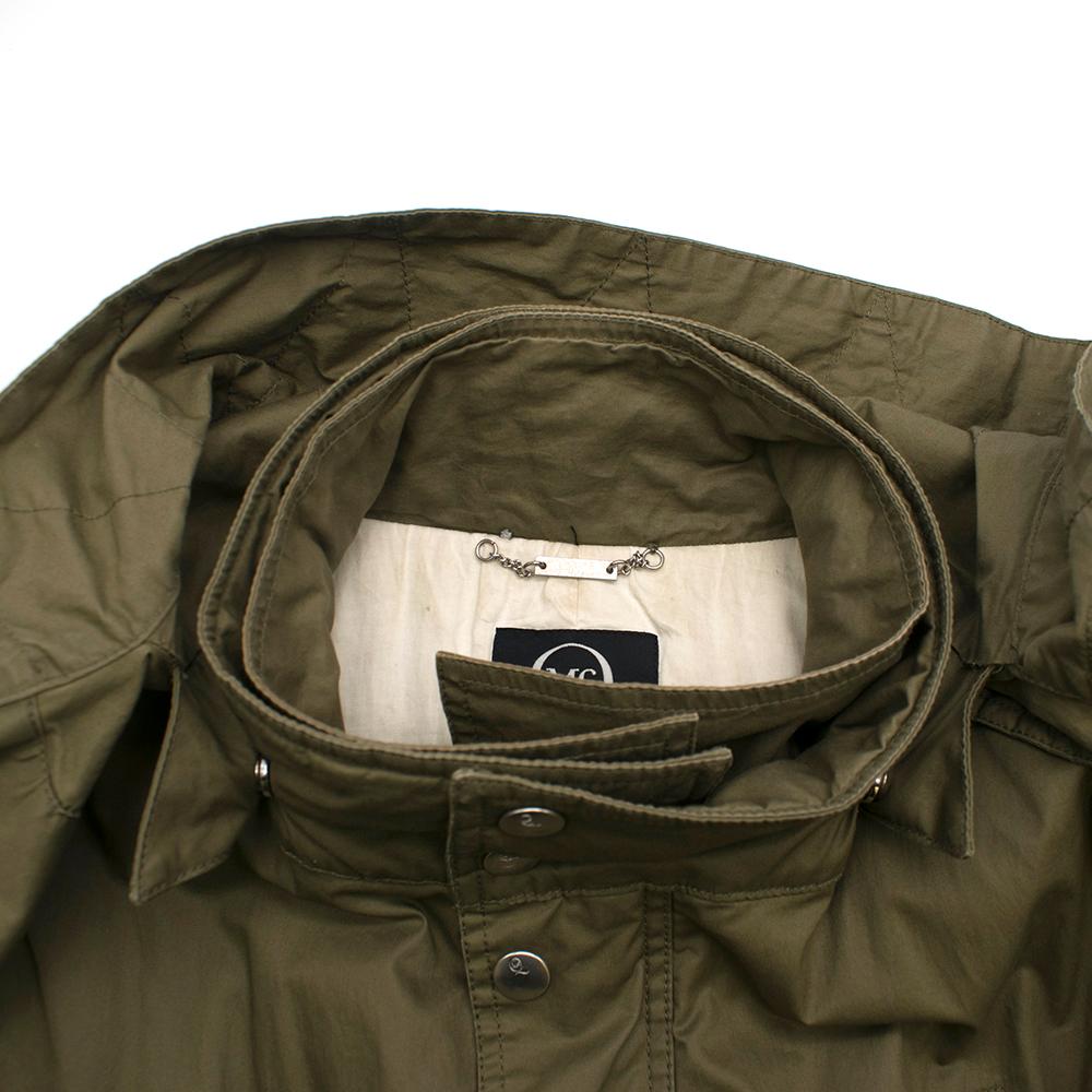 McQ Khaki Convertible Trench Coat Size US 0-2 In Excellent Condition For Sale In London, GB