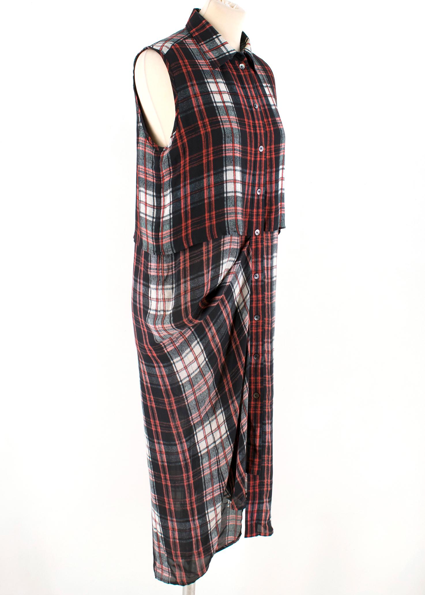McQ Tartan Double Layer Shirtdress

A cropped overlay bodice creates easy layers on this plaid silk McQ - Alexander McQueen shirtdress. A draped gather subtly shapes the silhouette. Button placket. Sleeveless. Unlined.

Please note, these items are