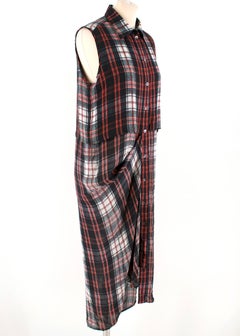 McQ Tartan Double Layer Shirtdress SIZE 38 (italy)