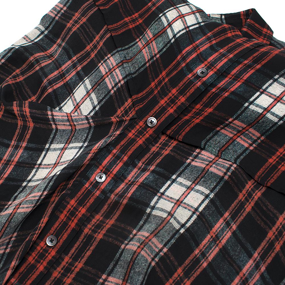 McQ Tartan Double Layer Shirtdress SIZE 38 (italy) 2