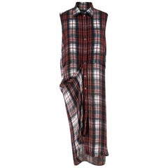 McQ Tartan Double Layer Shirtdress SIZE 38 (italy)