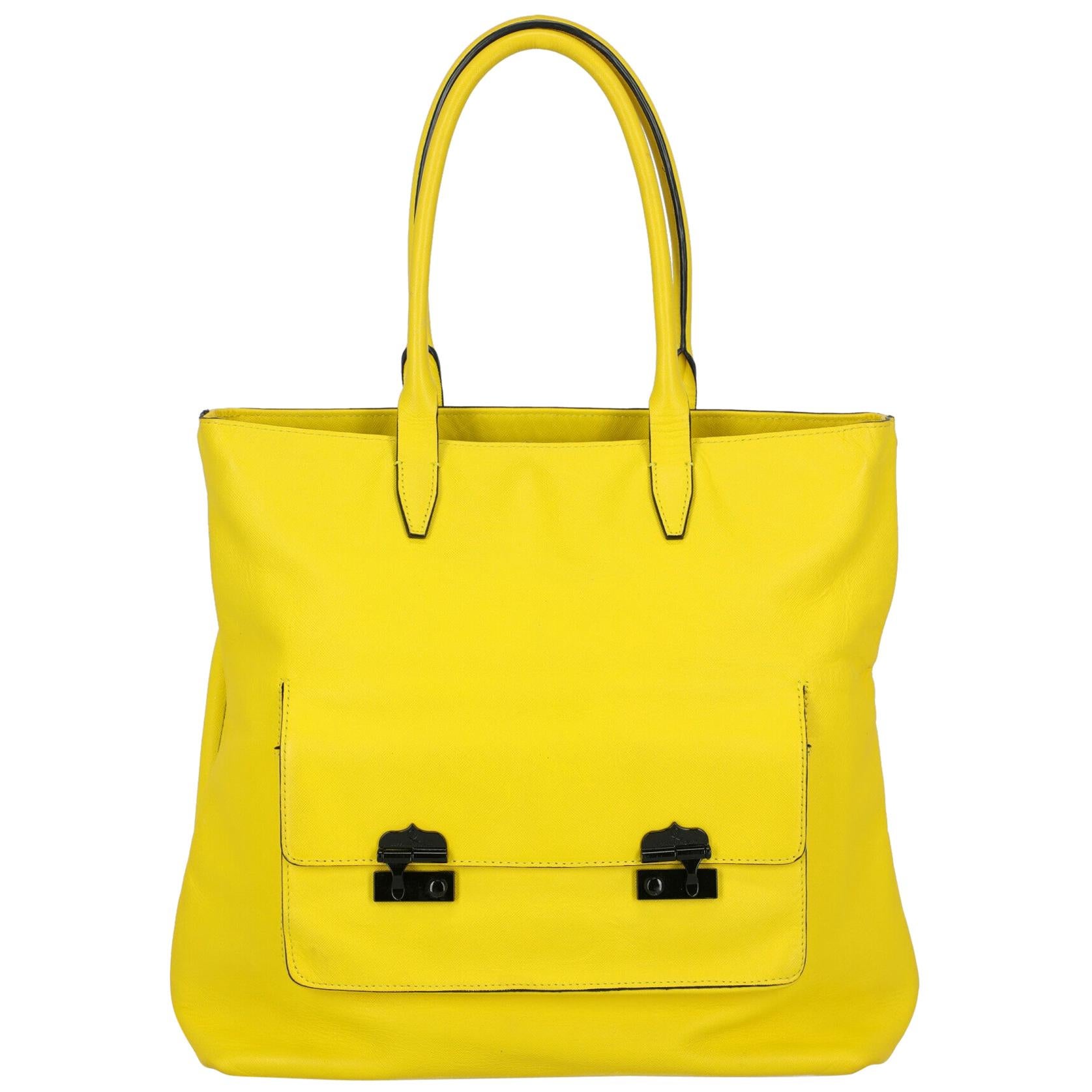 Mcq Woman Shoulder bag Yellow Leather For Sale