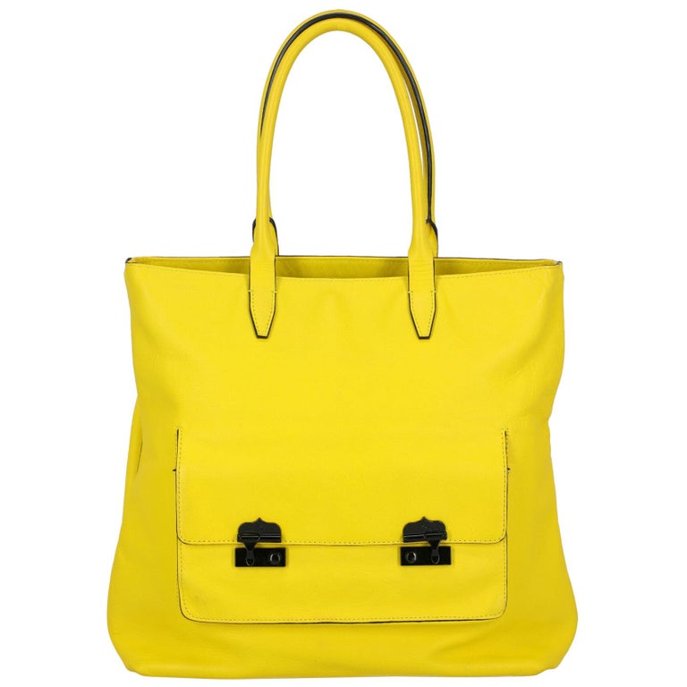 Mcq Woman Shoulder bag Yellow Leather For Sale at 1stDibs