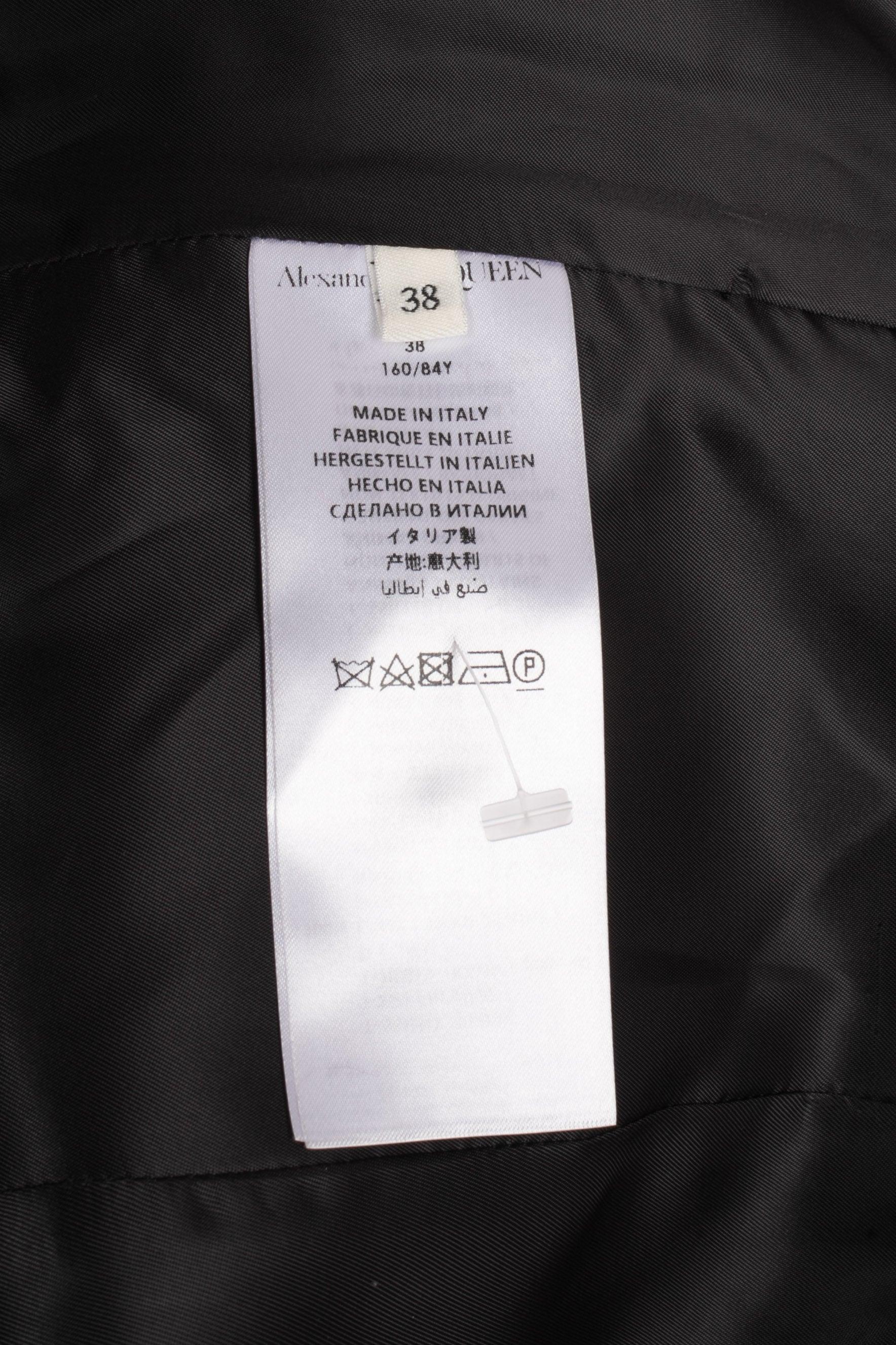 McQueen Blended Wool Asymmetrical Coat, 2019 5