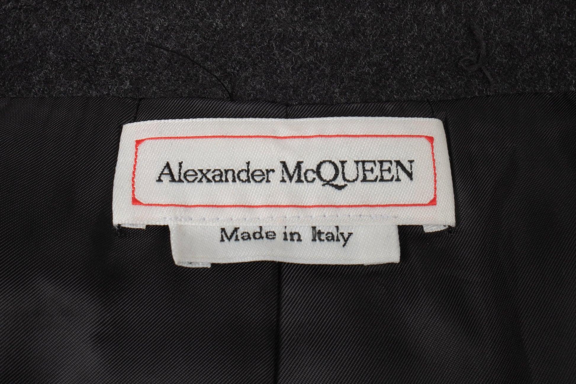 McQueen Blended Wool Asymmetrical Coat, 2019 6