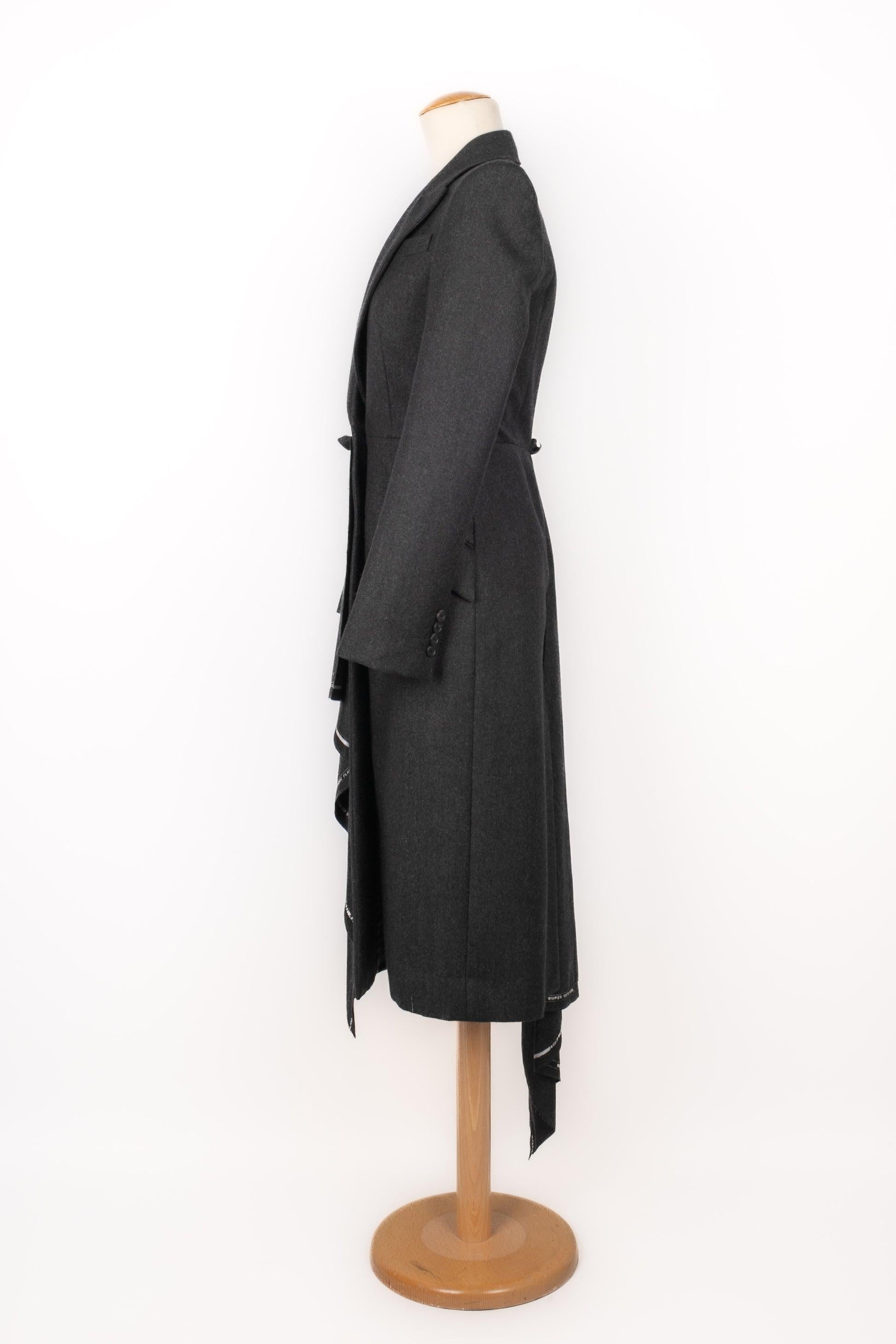 McQueen Blended Wool Asymmetrical Coat, 2019 8