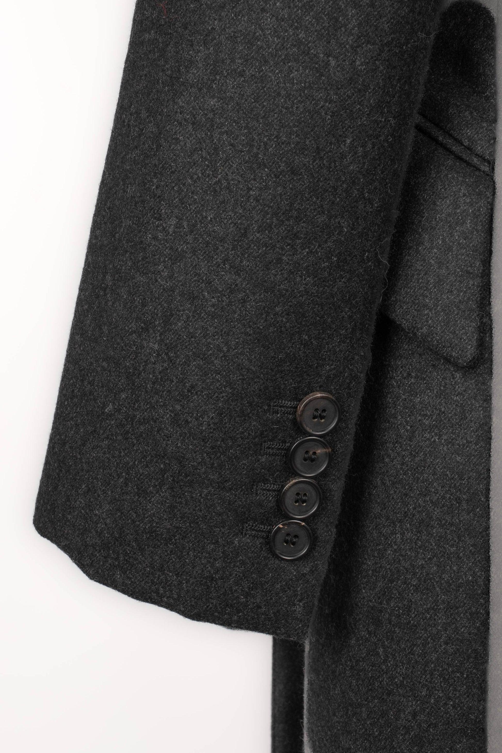 McQueen Blended Wool Asymmetrical Coat, 2019 4