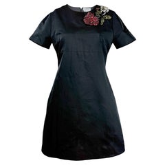 McQueen Sean McGibbon Fall 2025 black rose crystal dress