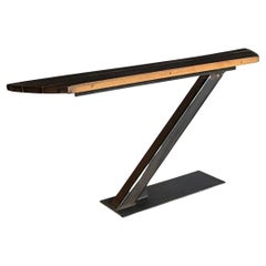 McSwain Custom Z Wood & Steel Console Table 