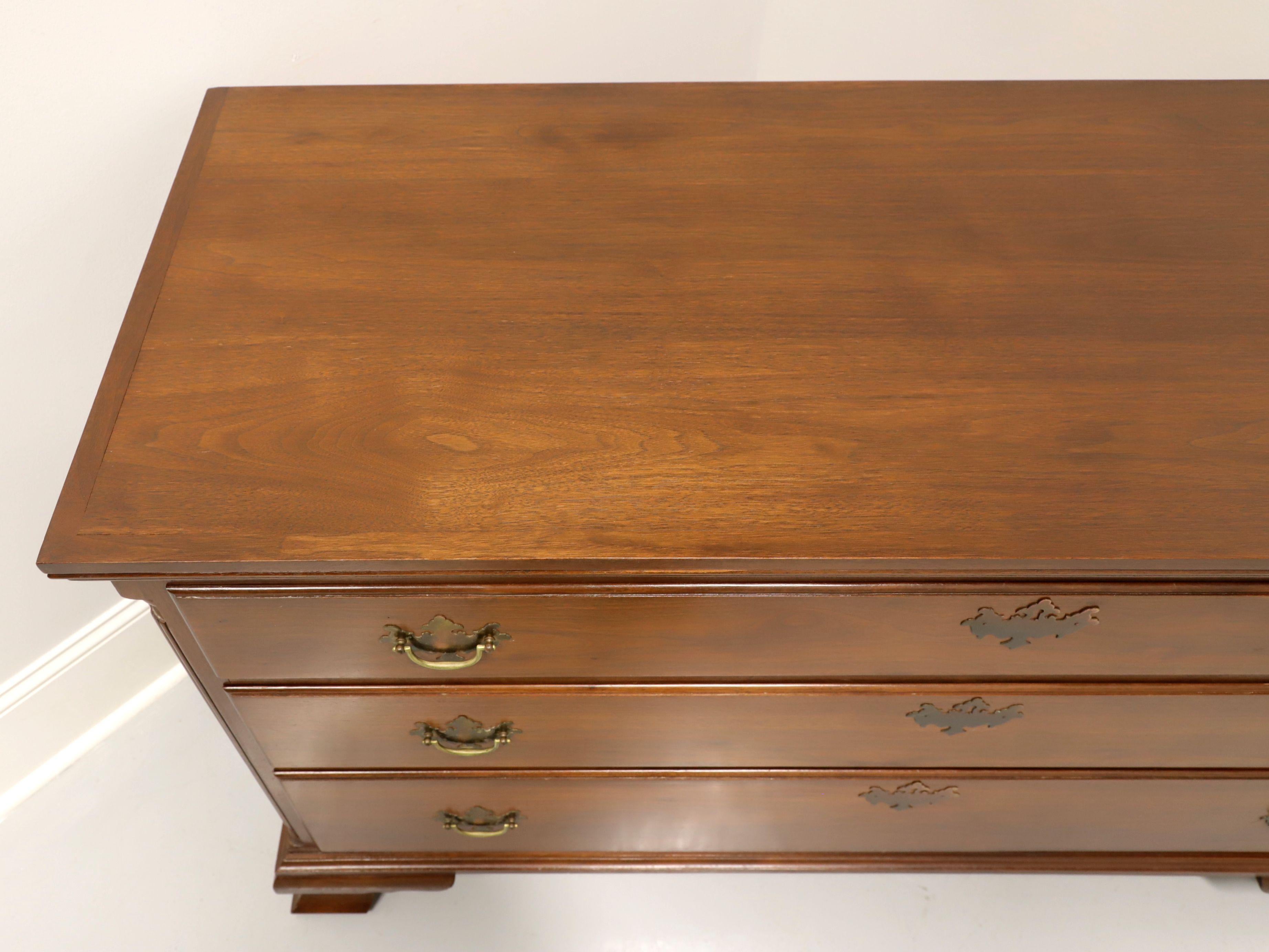 American McSWAIN'S Handcrafted Walnut Chippendale Style Dresser For Sale