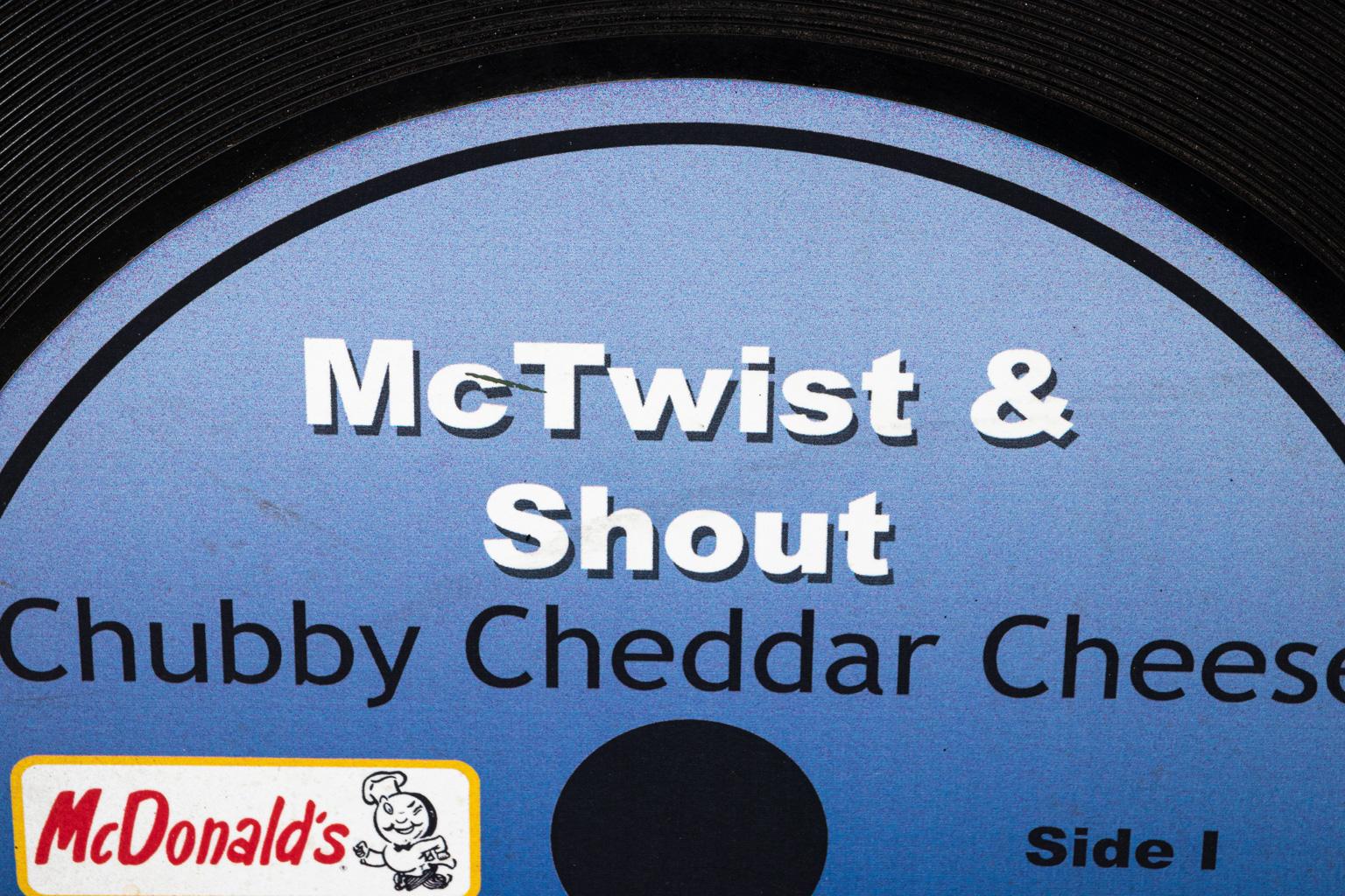 American McTwist and Shout Chubby Cheddar Advertising Record For Sale