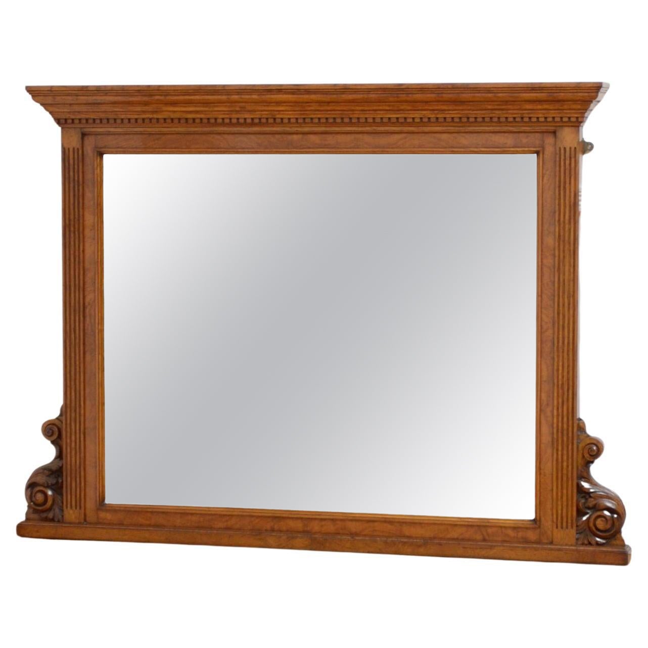 M.D. Miller & Sons Pollard Oak Overmantle Mirror