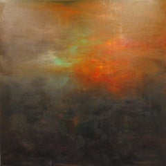 Md Tokon - Tramonto nella foresta 1, pittura 2013