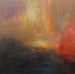Md Tokon – Wald-Sonnenuntergang 2, Gemälde 2014
