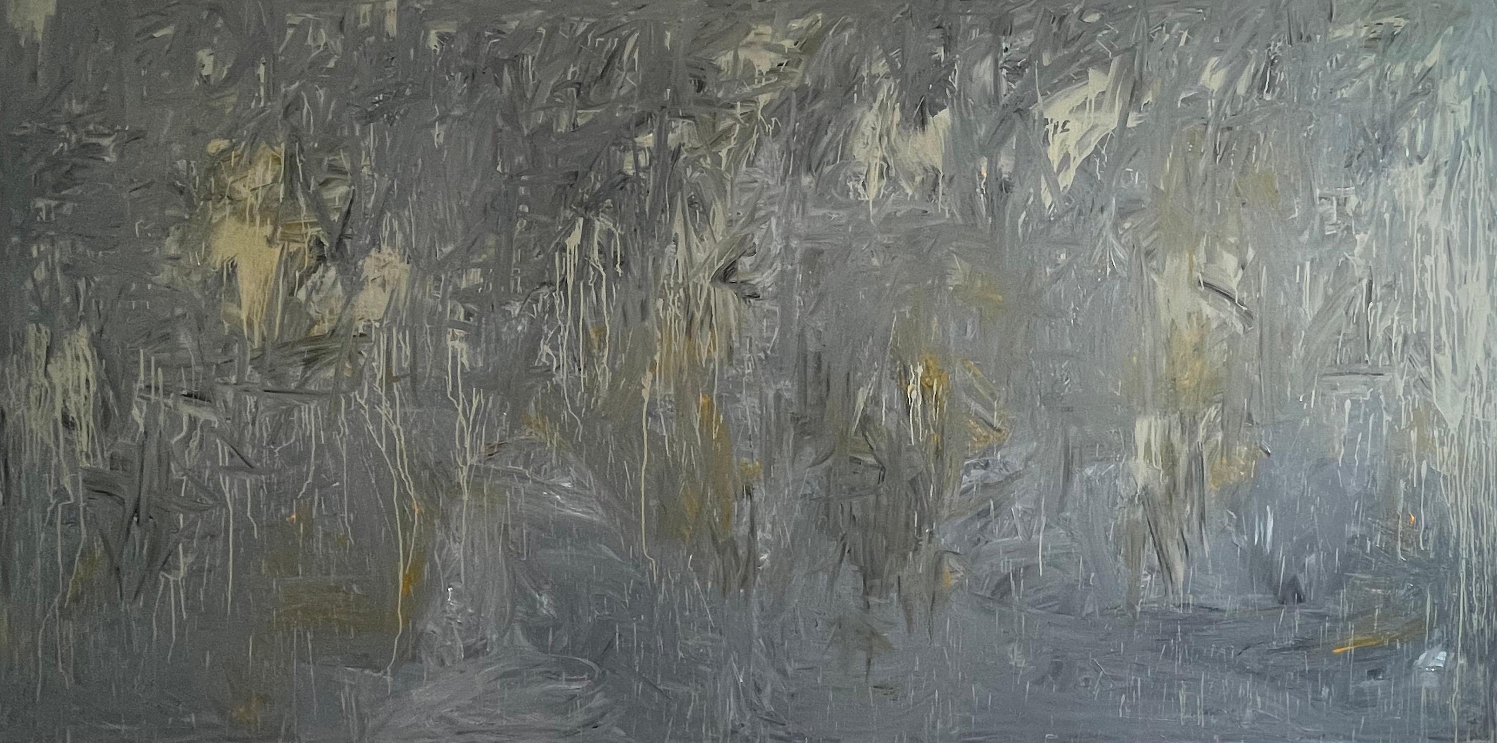 Md Tokon - Gray Rain 1, Painting 2021
