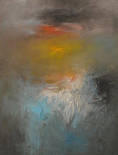 Md Tokon - Fluss zu Berg, Gemälde 2015