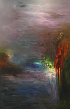 Md Tokon - The Evening We Met 1, Painting 2016