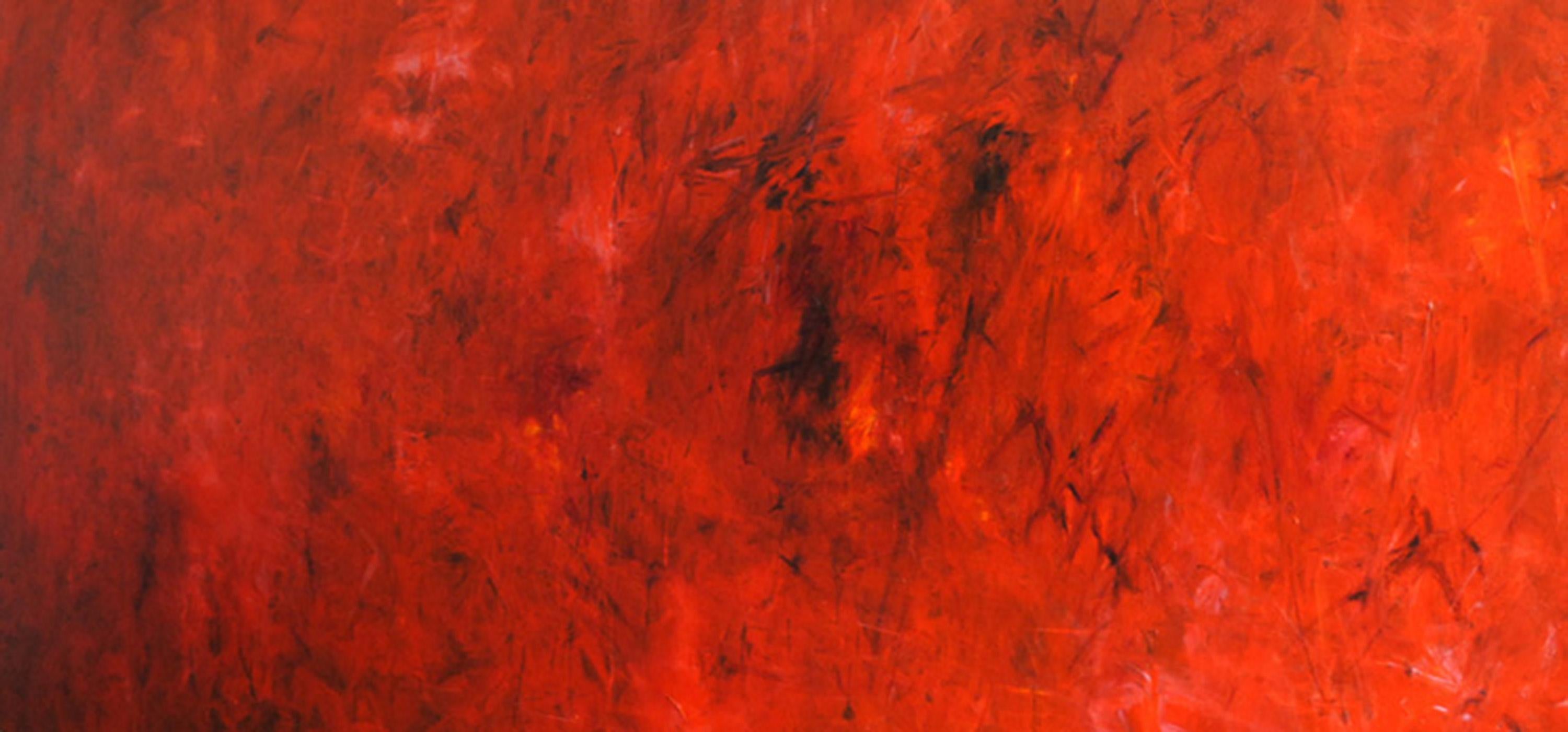 Md Tokon - The Red Land, Painting 2021